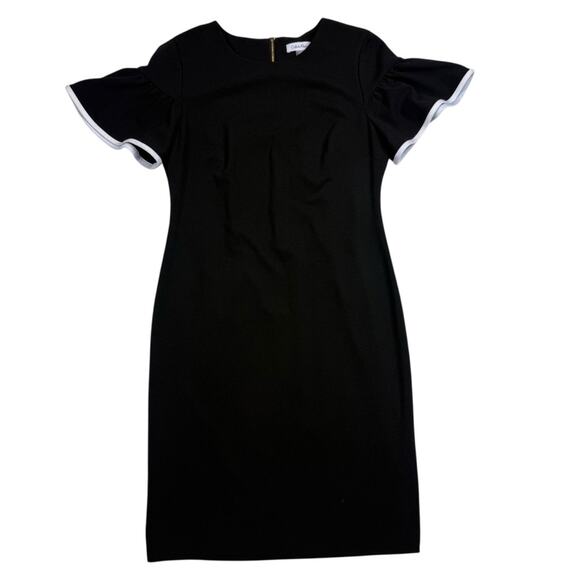 Calvin Klein Dresses & Skirts - Calvin Klein Black Dress with White Accents